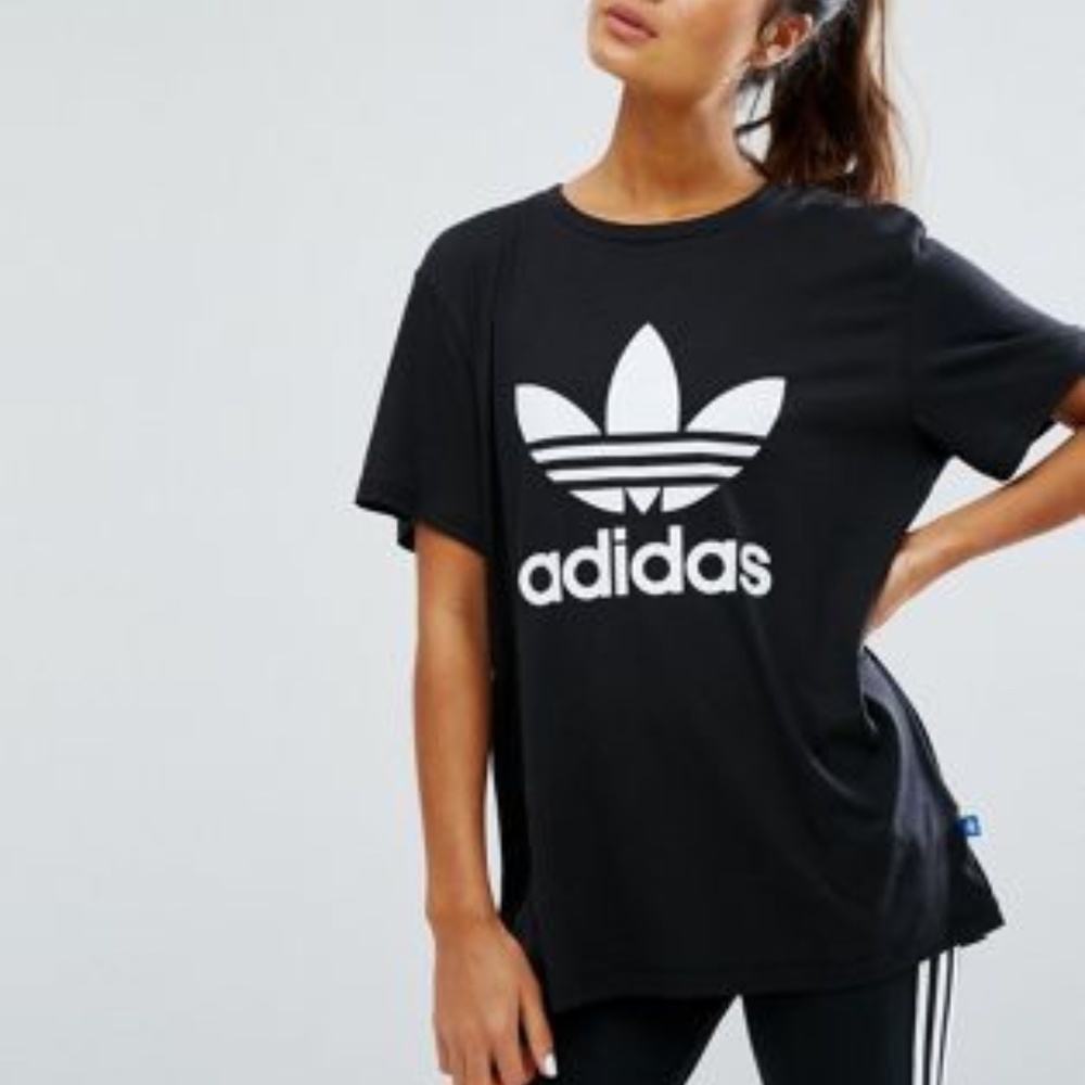 Adidas Big Trefoil Oversized Tee from Aritzia